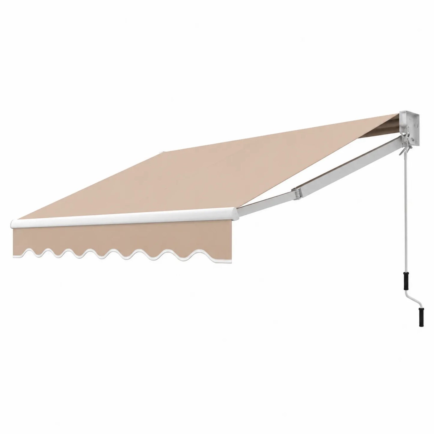 Manuelle Außenmarkise Beige 300x200cm Polyester